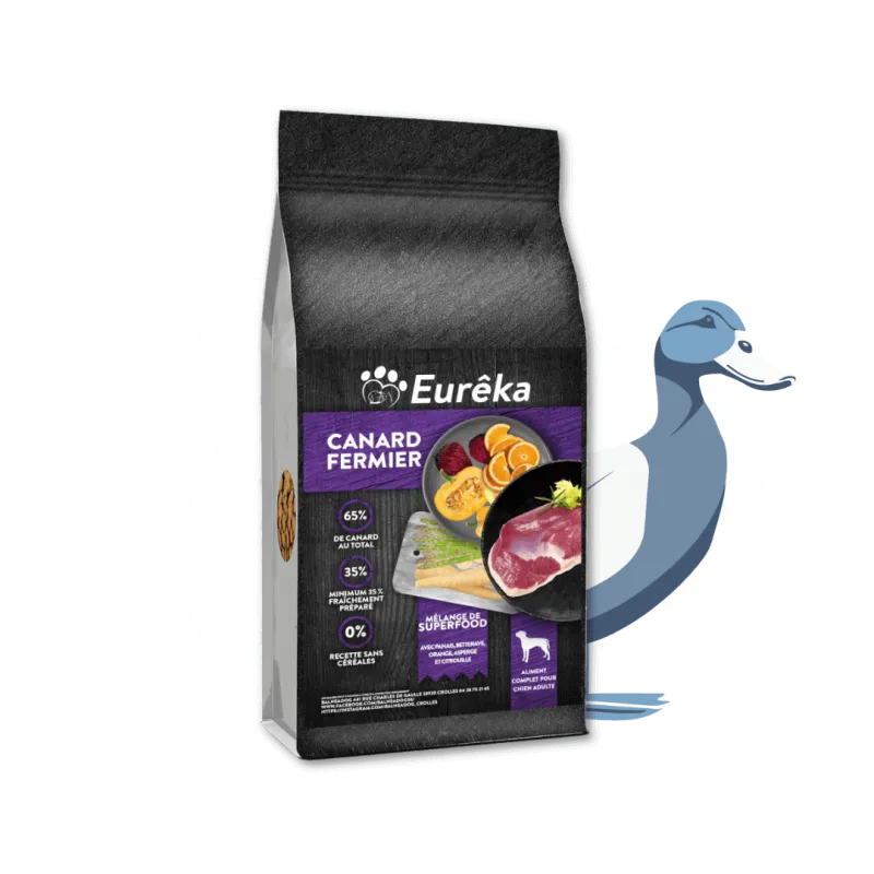 Croquettes chien adulte holistic sans céréales - Canard Fermier - 2 Kg