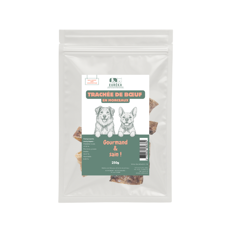 Trachées de Bœuf en morceaux pour Chien